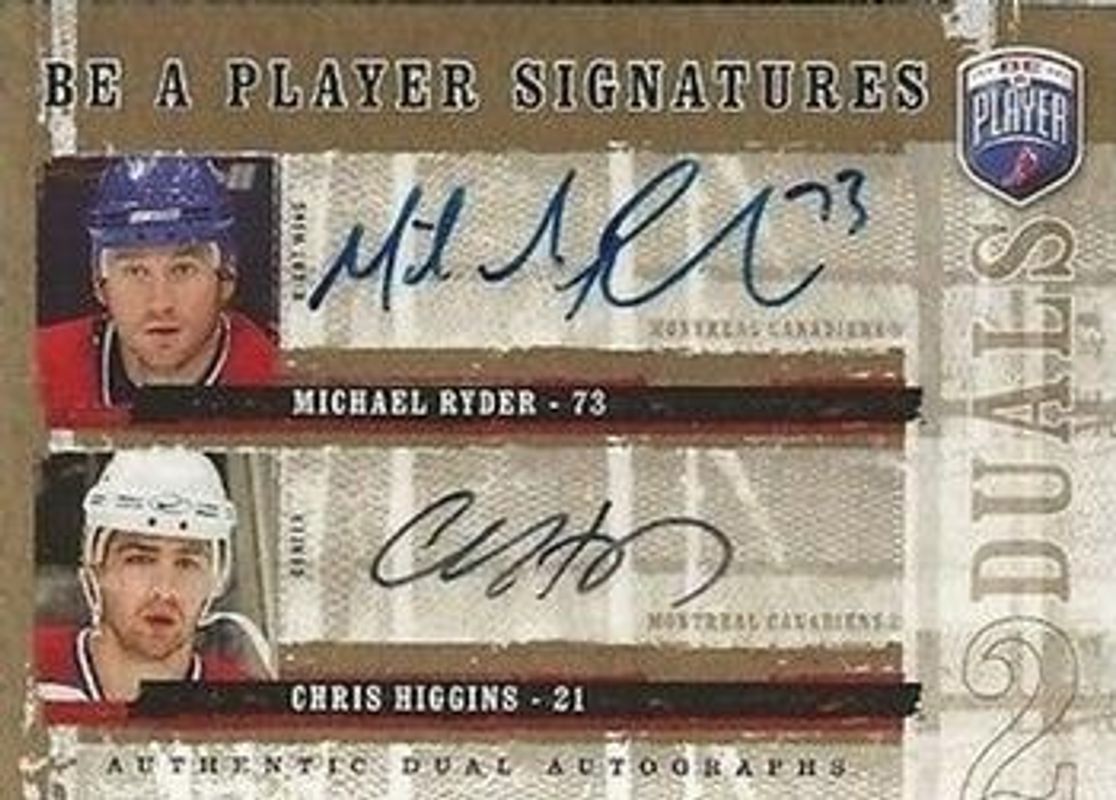 2006 Upper Deck Be a Player #D-RH Be a Player Signatures Duals
