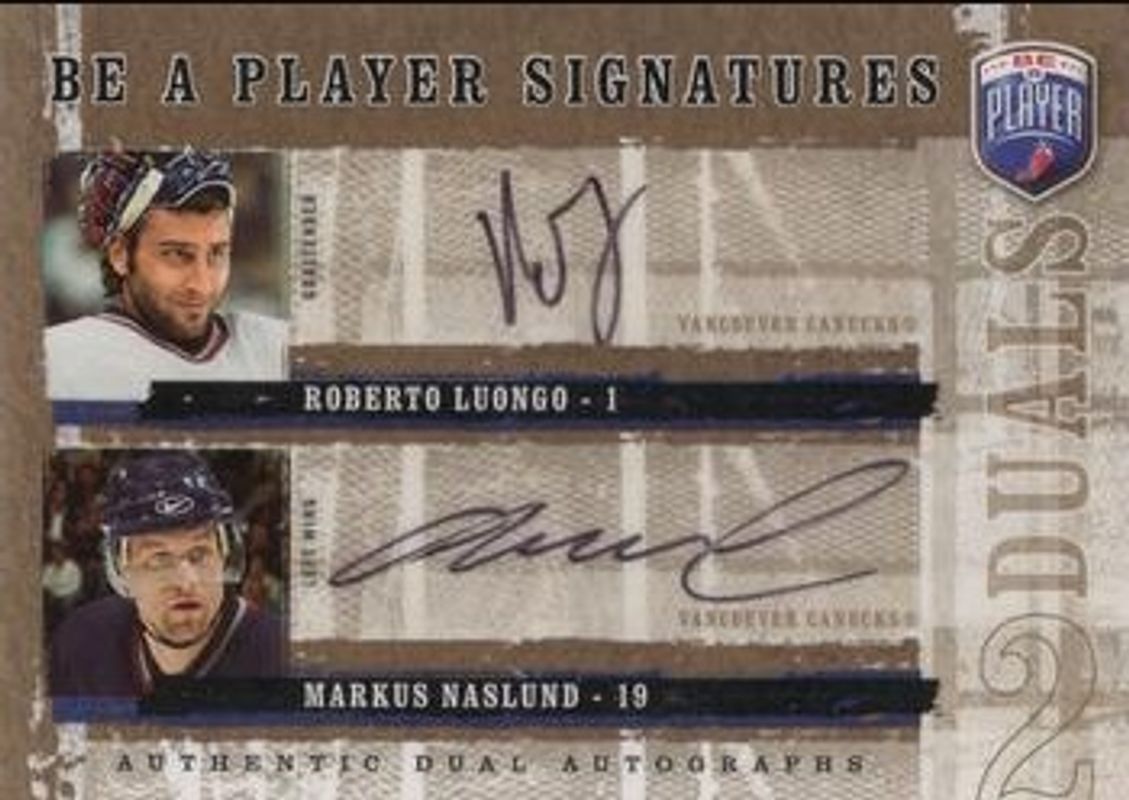 2006 Upper Deck Be a Player #D-LN Be a Player Signatures Duals