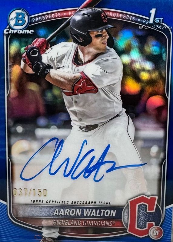 2025 Bowman Draft #CPA-AWA Chrome Prospect Auto - Blue Refractor /150 (1st)