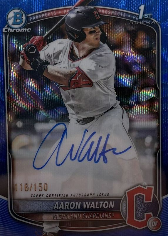 2025 Bowman Draft #CPA-AWA Chrome Prospect Auto - Blue Wave Refractor /150 (1st)