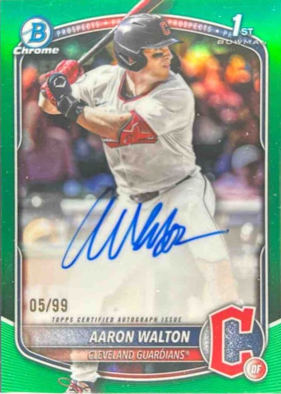 2025 Bowman Draft #CPA-AWA Chrome Prospect Auto - Green Refractor /99 (1st)