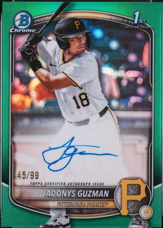 2025 Bowman Draft #CPA-AG Chrome Prospect Auto - Green Refractor /99 (1st)