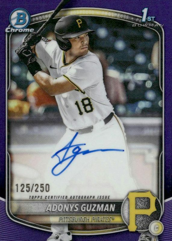 2025 Bowman Draft #CPA-AG Chrome Prospect Auto - Purple Refractor /250 (1st)
