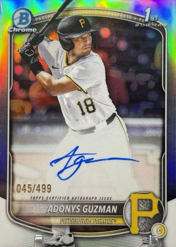2025 Bowman Draft #CPA-AG Chrome Prospect Auto - Refractor /499 (1st)