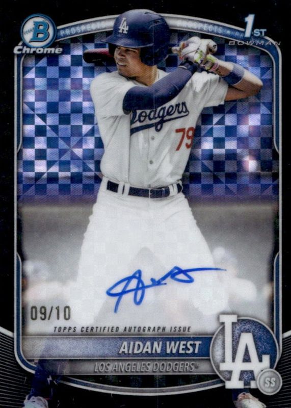 2025 Bowman Draft #CPA-AWE Chrome Prospect Auto - Black X-Fractor /10 (1st)