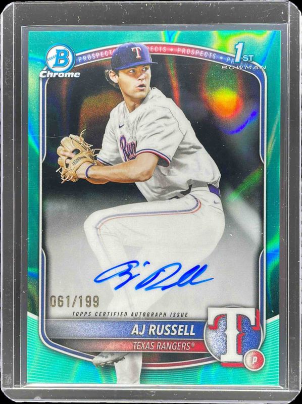2025 Bowman Draft #CPA-AR Chrome Prospect Auto - Aqua Lava Refractor /199 (1st)