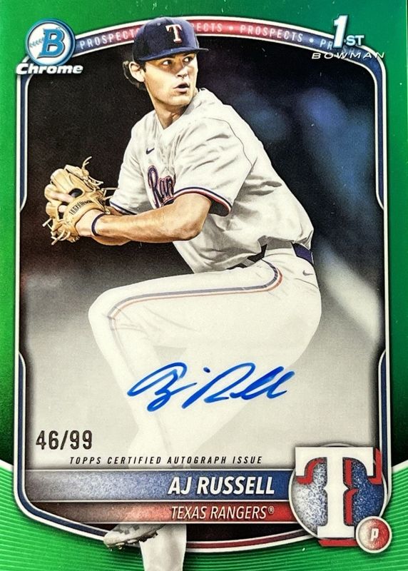 2025 Bowman Draft #CPA-AR Chrome Prospect Auto - Green Refractor /99 (1st)