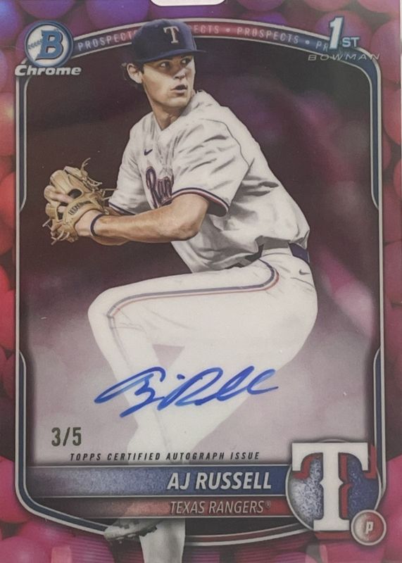 2025 Bowman Draft #CPA-AR Chrome Prospect Auto - Gum Ball Refractor /5 (1st)