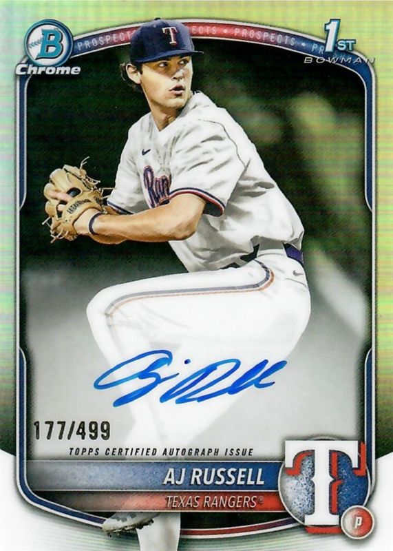 2025 Bowman Draft #CPA-AR Chrome Prospect Auto - Refractor /499 (1st)