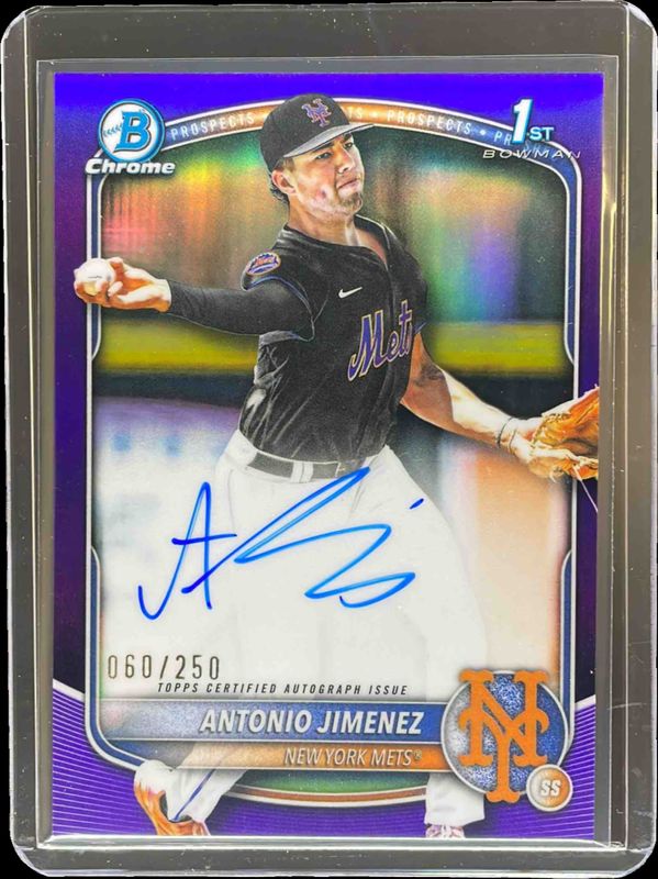 2025 Bowman Draft #CPA-AJ Chrome Prospect Auto - Purple Refractor /250 (1st)