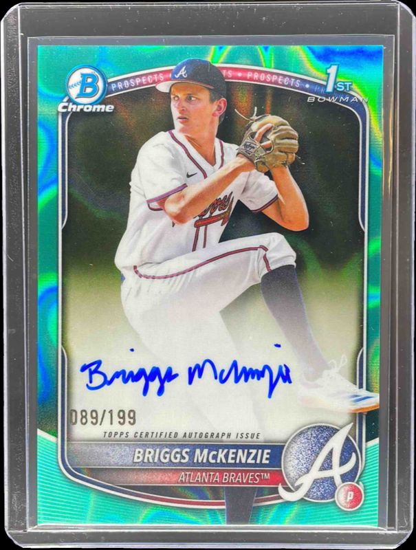 2025 Bowman Draft #CPA-BM Chrome Prospect Auto - Aqua Lava Refractor /199 (1st)