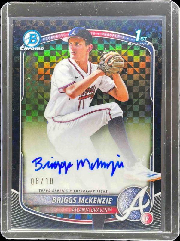 2025 Bowman Draft #CPA-BM Chrome Prospect Auto - Black X-Fractor /10 (1st)