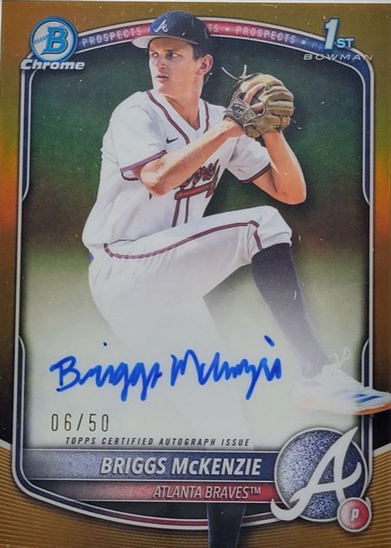 2025 Bowman Draft #CPA-BM Chrome Prospect Auto - Gold Refractor /50 (1st)