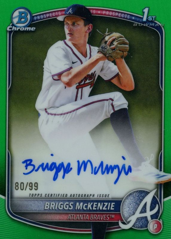 2025 Bowman Draft #CPA-BM Chrome Prospect Auto - Green Refractor /99 (1st)