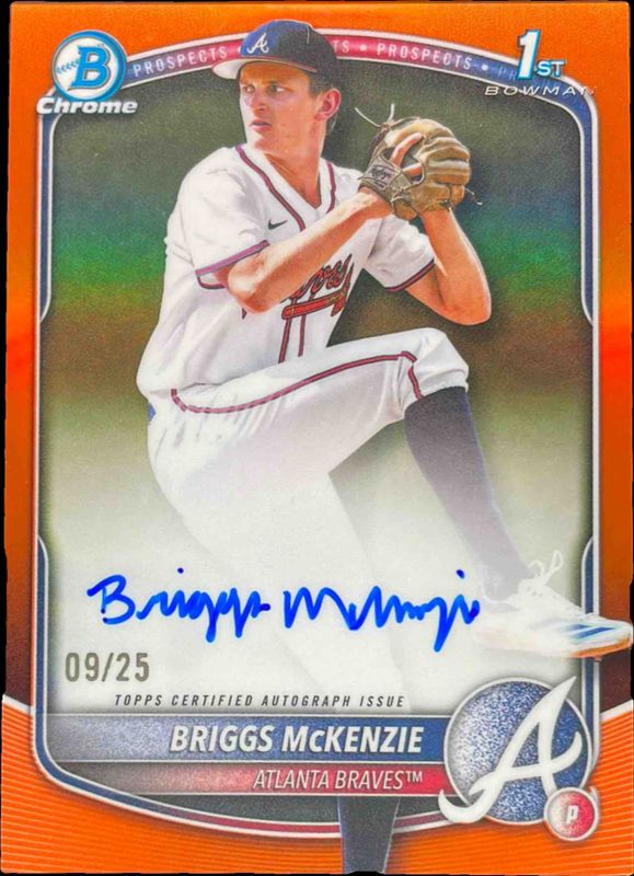 2025 Bowman Draft #CPA-BM Chrome Prospect Auto - Orange Refractor /25 (1st)