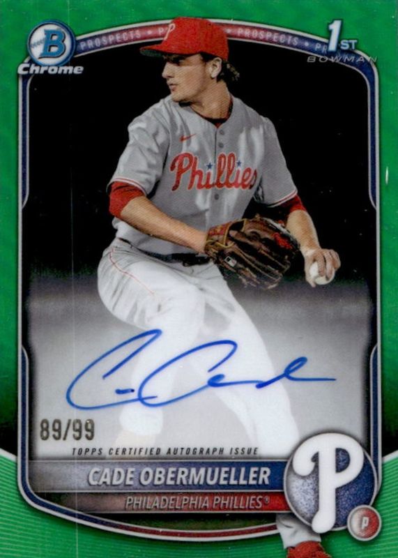 2025 Bowman Draft #CPA-CO Chrome Prospect Auto - Green Refractor /99 (1st)