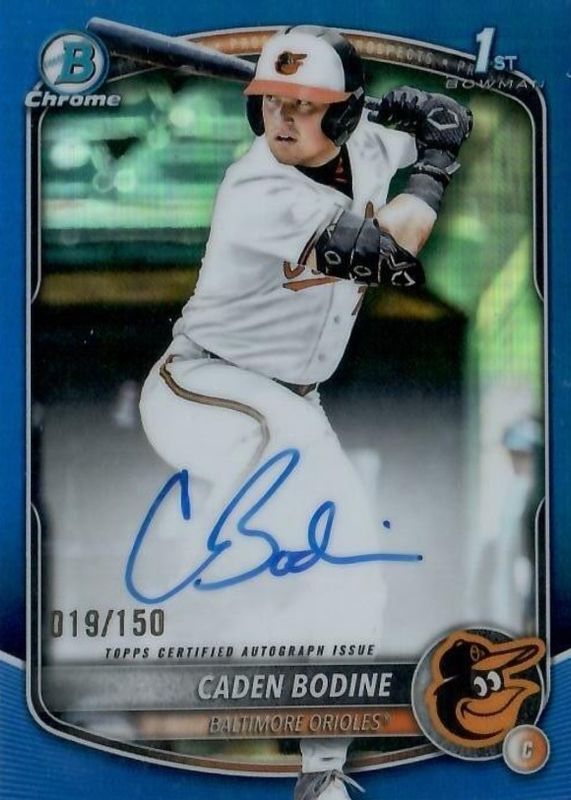 2025 Bowman Draft #CPA-CB Chrome Prospect Auto - Blue Refractor /150 (1st)