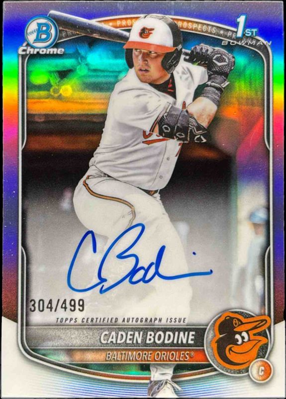 2025 Bowman Draft #CPA-CB Chrome Prospect Auto - Refractor /499 (1st)