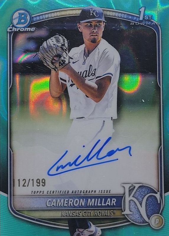 2025 Bowman Draft #CPA-CMI Chrome Prospect Auto - Aqua Lava Refractor /199 (1st)