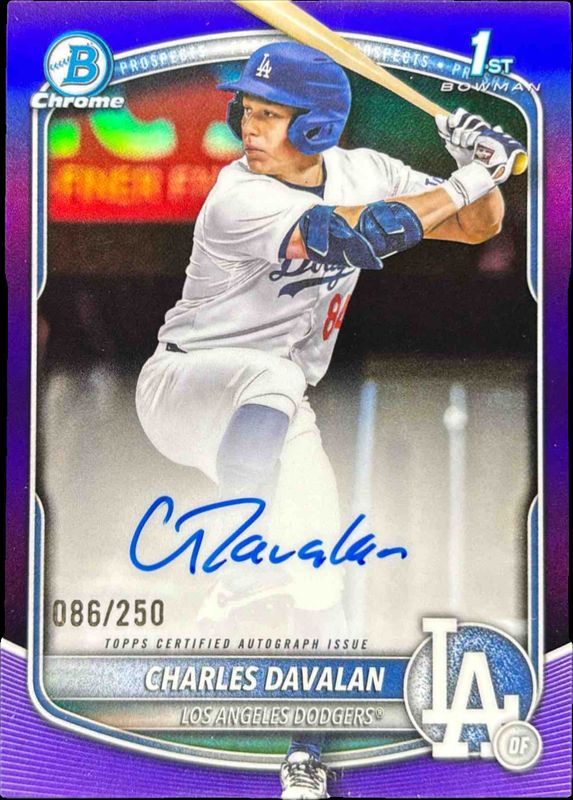 2025 Bowman Draft #CPA-CD Chrome Prospect Auto - Purple Refractor /250 (1st)