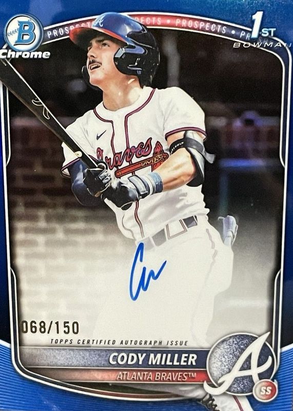 2025 Bowman Draft #CPA-CM Chrome Prospect Auto - Blue Refractor /150 (1st)