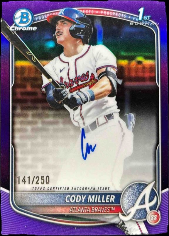 2025 Bowman Draft #CPA-CM Chrome Prospect Auto - Purple Refractor /250 (1st)