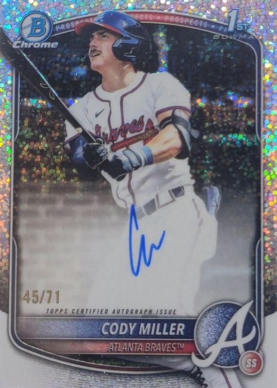2025 Bowman Draft #CPA-CM Chrome Prospect Auto - Sparkle Refractor /71 (1st)