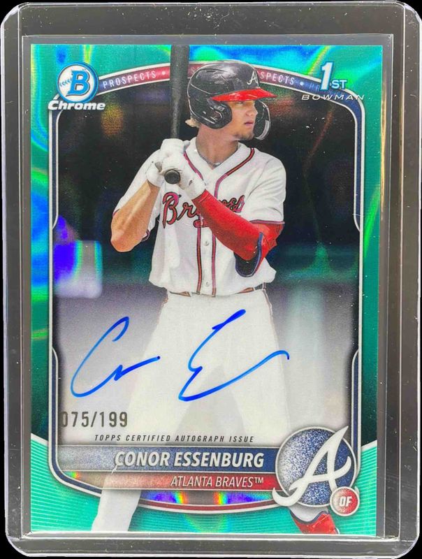2025 Bowman Draft #CPA-CE Chrome Prospect Auto - Aqua Lava Refractor /199 (1st)