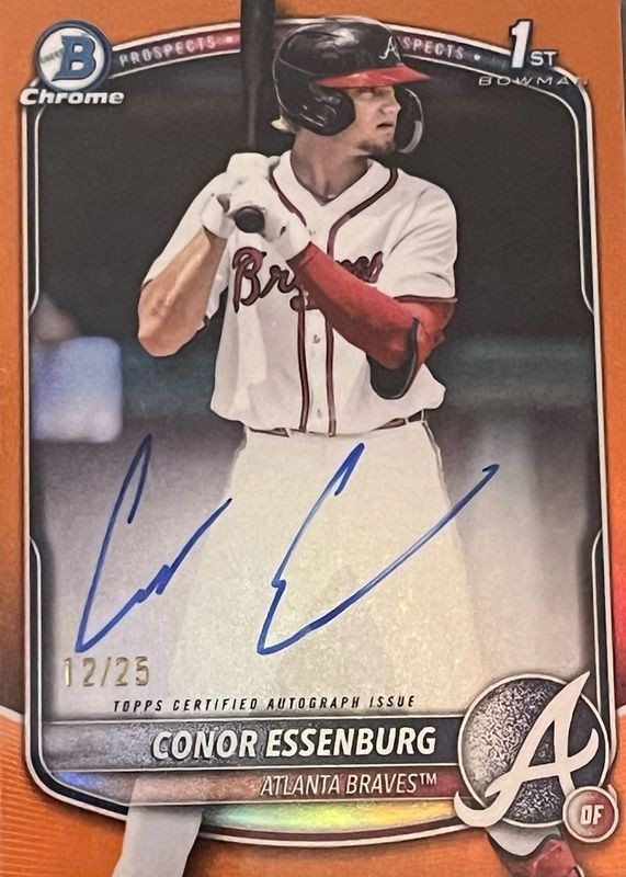 2025 Bowman Draft #CPA-CE Chrome Prospect Auto - Orange Refractor /25 (1st)