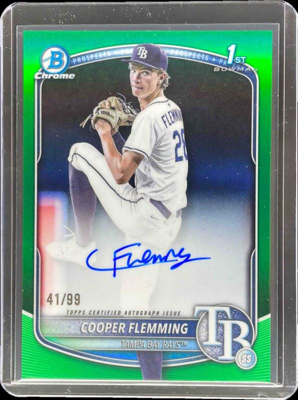 2025 Bowman Draft #CPA-CF Chrome Prospect Auto - Green Refractor /99 (1st)