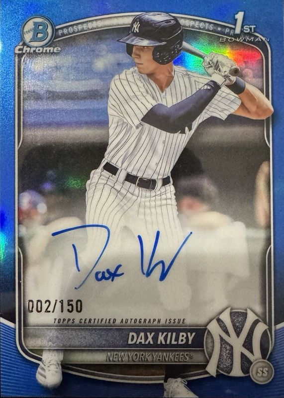 2025 Bowman Draft #CPA-DK Chrome Prospect Auto - Blue Refractor /150 (1st)