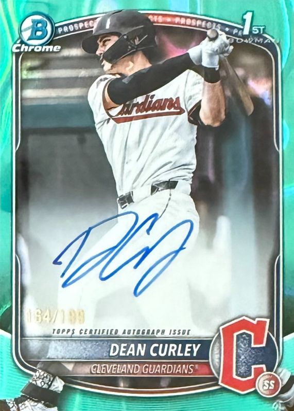 2025 Bowman Draft #CPA-DC Chrome Prospect Auto - Aqua Lava Refractor /199 (1st)