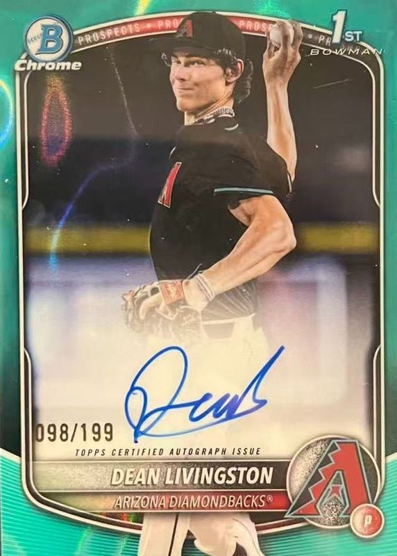 2025 Bowman Draft #CPA-DL Chrome Prospect Auto - Aqua Lava Refractor /199 (1st)