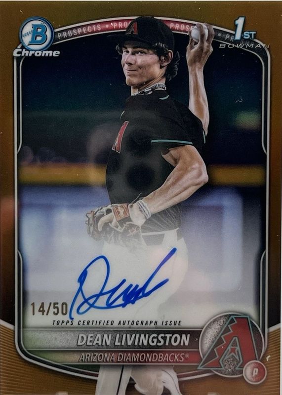 2025 Bowman Draft #CPA-DL Chrome Prospect Auto - Gold Refractor /50 (1st)