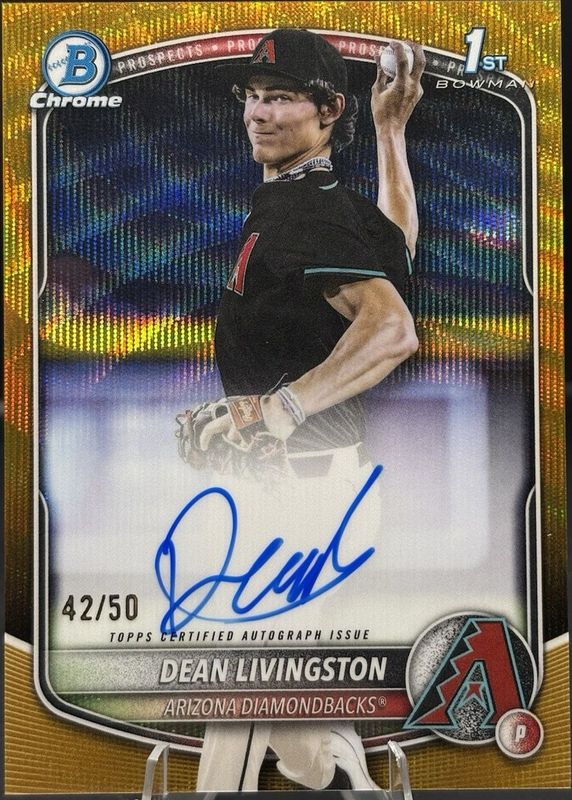 2025 Bowman Draft #CPA-DL Chrome Prospect Auto - Gold Wave Refractor /50 (1st)
