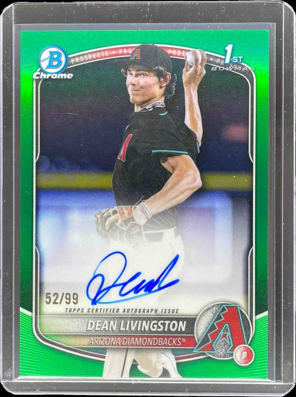 2025 Bowman Draft #CPA-DL Chrome Prospect Auto - Green Refractor /99 (1st)