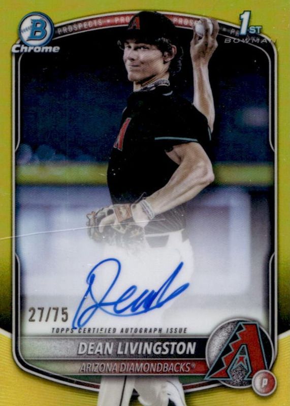 2025 Bowman Draft #CPA-DL Chrome Prospect Auto - Yellow Refractor /75 (1st)