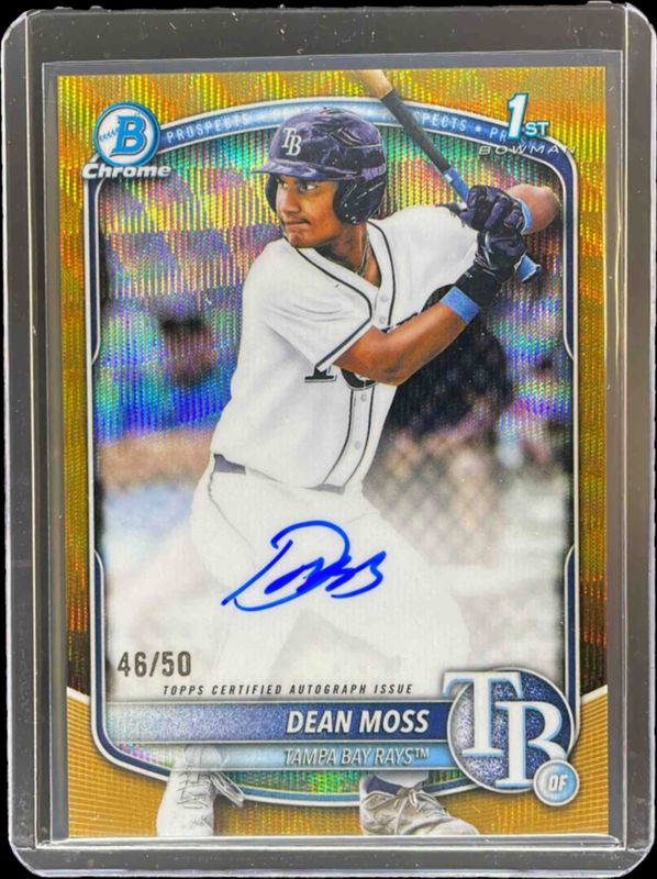 2025 Bowman Draft #CPA-DM Chrome Prospect Auto - Gold Wave Refractor /50 (1st)