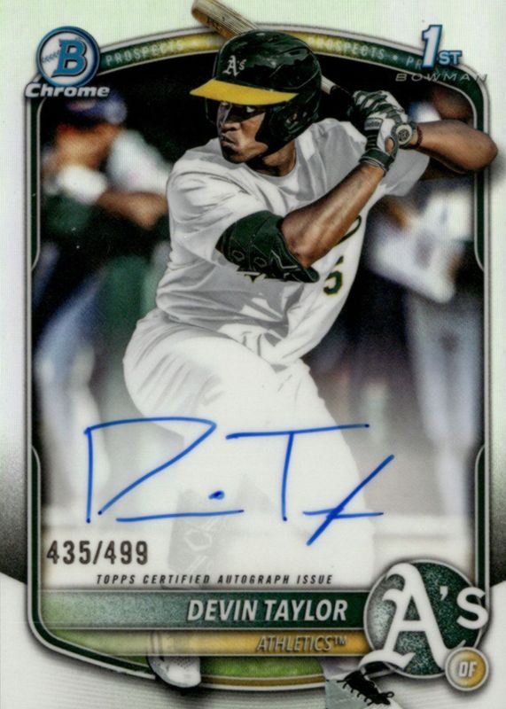 2025 Bowman Draft #CPA-DT Chrome Prospect Auto - Refractor /499 (1st)