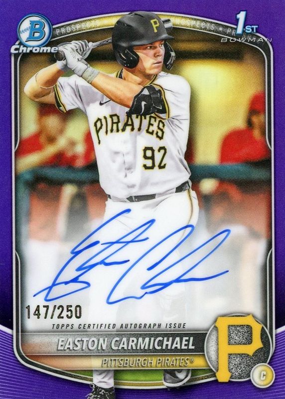 2025 Bowman Draft #CPA-ECA Chrome Prospect Auto - Purple Refractor /250 (1st)