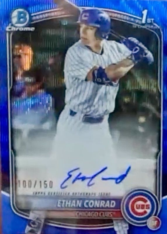 2025 Bowman Draft #CPA-EC Chrome Prospect Auto - Blue Wave Refractor /150 (1st)