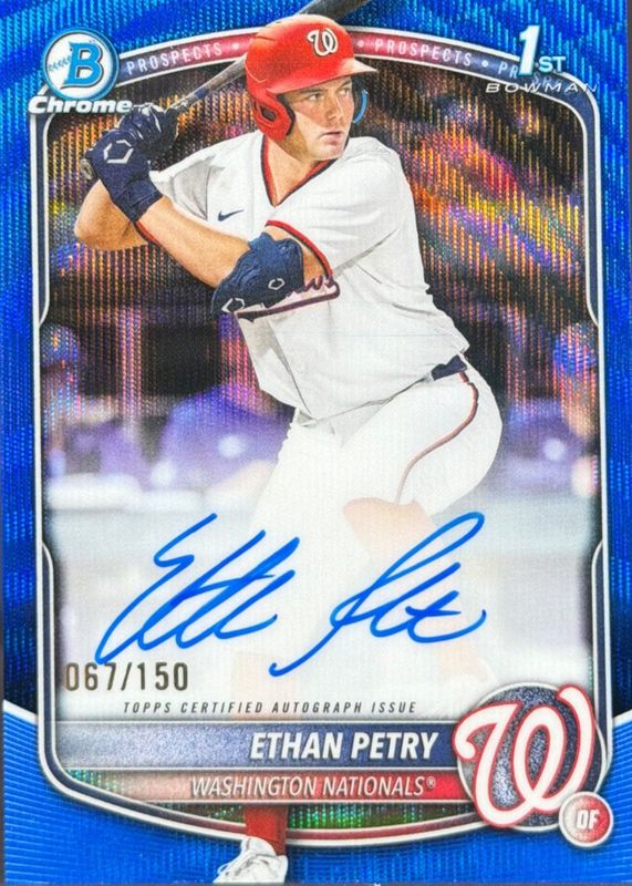 2025 Bowman Draft #CPA-EP Chrome Prospect Auto - Blue Wave Refractor /150 (1st)