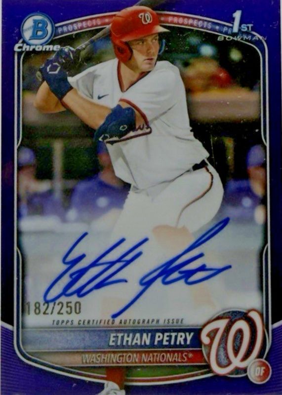 2025 Bowman Draft #CPA-EP Chrome Prospect Auto - Purple Refractor /250 (1st)