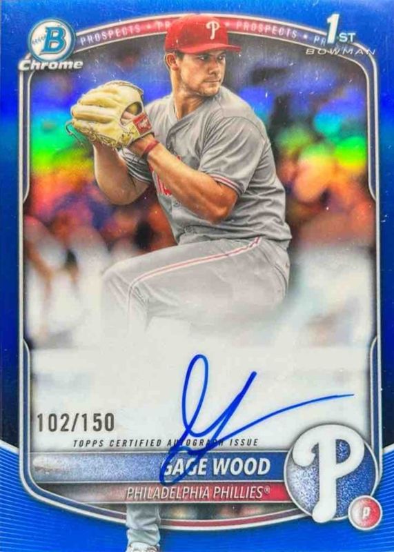 2025 Bowman Draft #CPA-GW Chrome Prospect Auto - Blue Refractor /150 (1st)