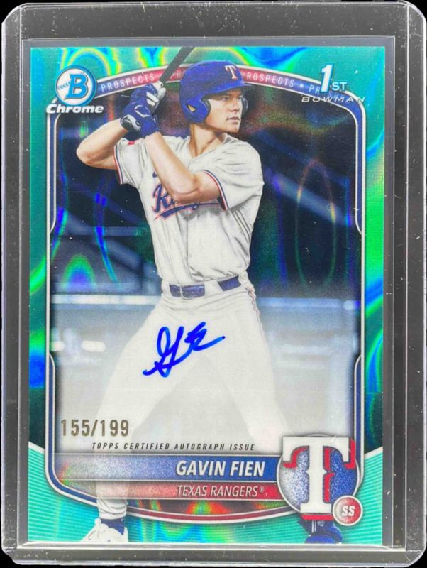 2025 Bowman Draft #CPA-GF Chrome Prospect Auto - Aqua Lava Refractor /199 (1st)