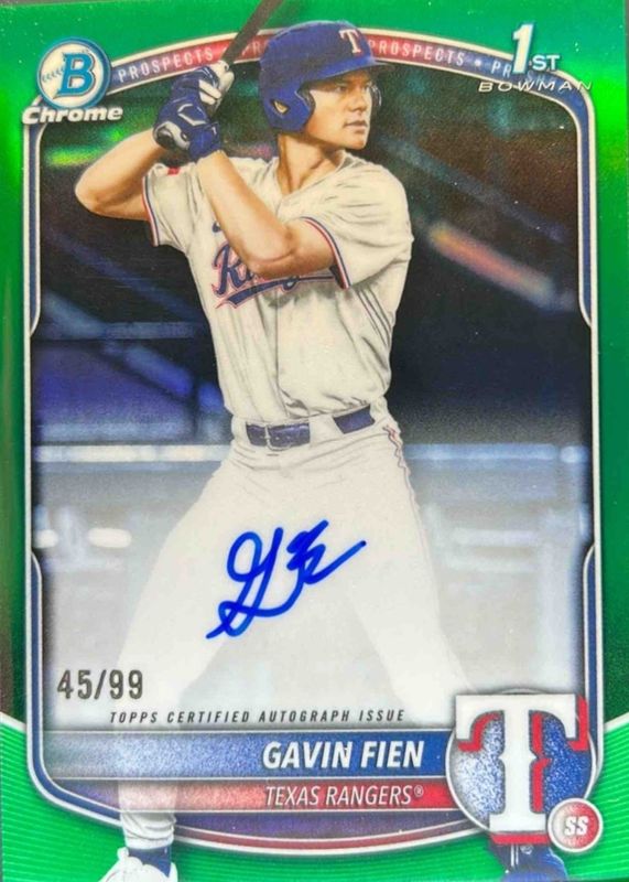2025 Bowman Draft #CPA-GF Chrome Prospect Auto - Green Refractor /99 (1st)