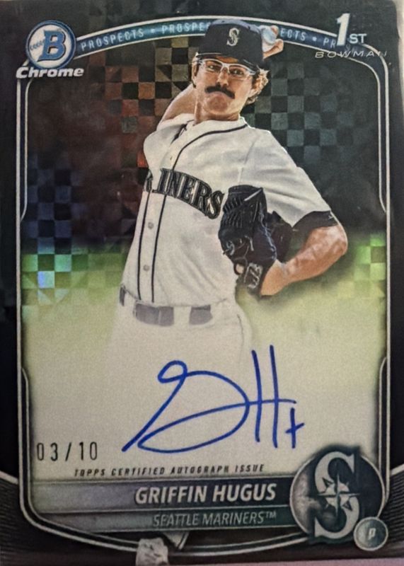 2025 Bowman Draft #CPA-GH Chrome Prospect Auto - Black X-Fractor /10 (1st)