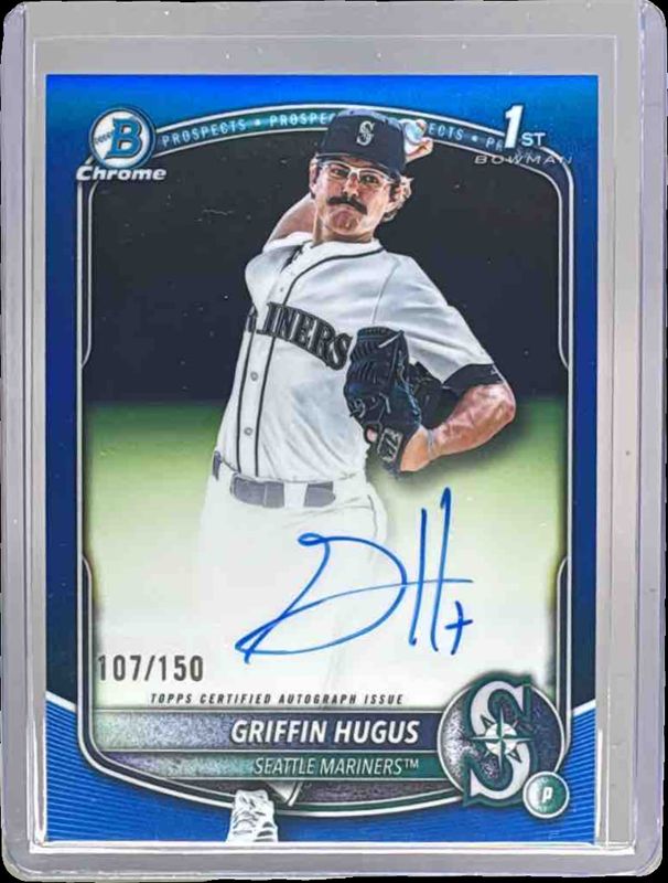 2025 Bowman Draft #CPA-GH Chrome Prospect Auto - Blue Refractor /150 (1st)