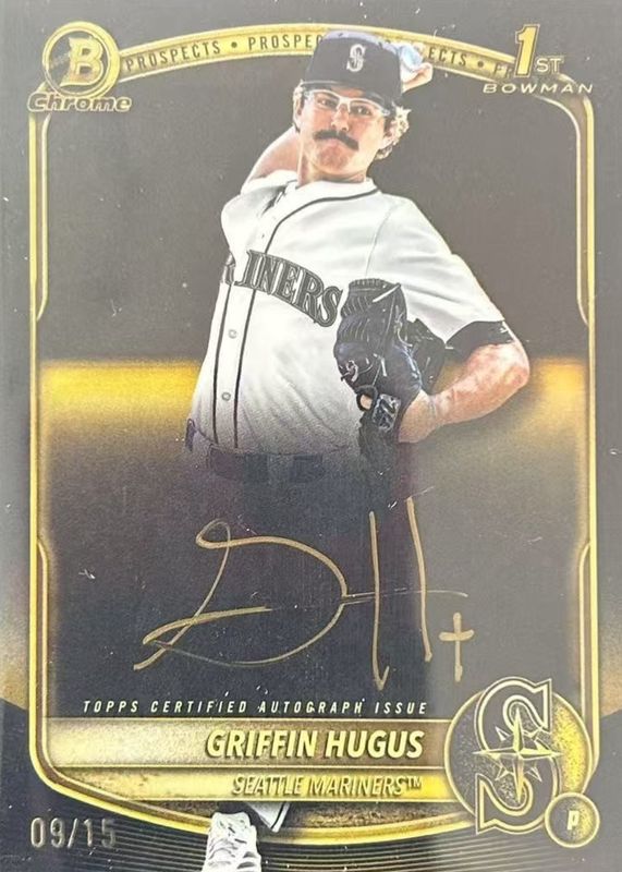 2025 Bowman Draft #CPA-GH Chrome Prospect Auto - Gold Ink /15 (1st)