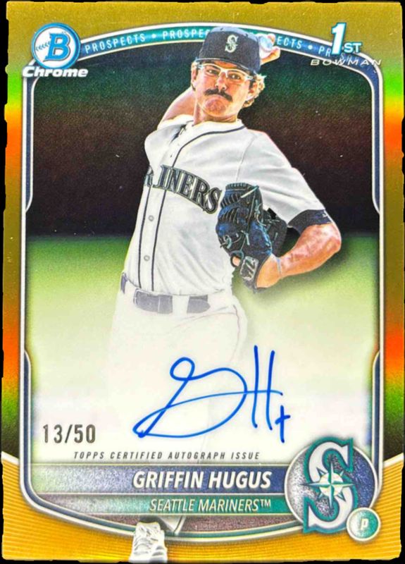 2025 Bowman Draft #CPA-GH Chrome Prospect Auto - Gold Refractor /50 (1st)